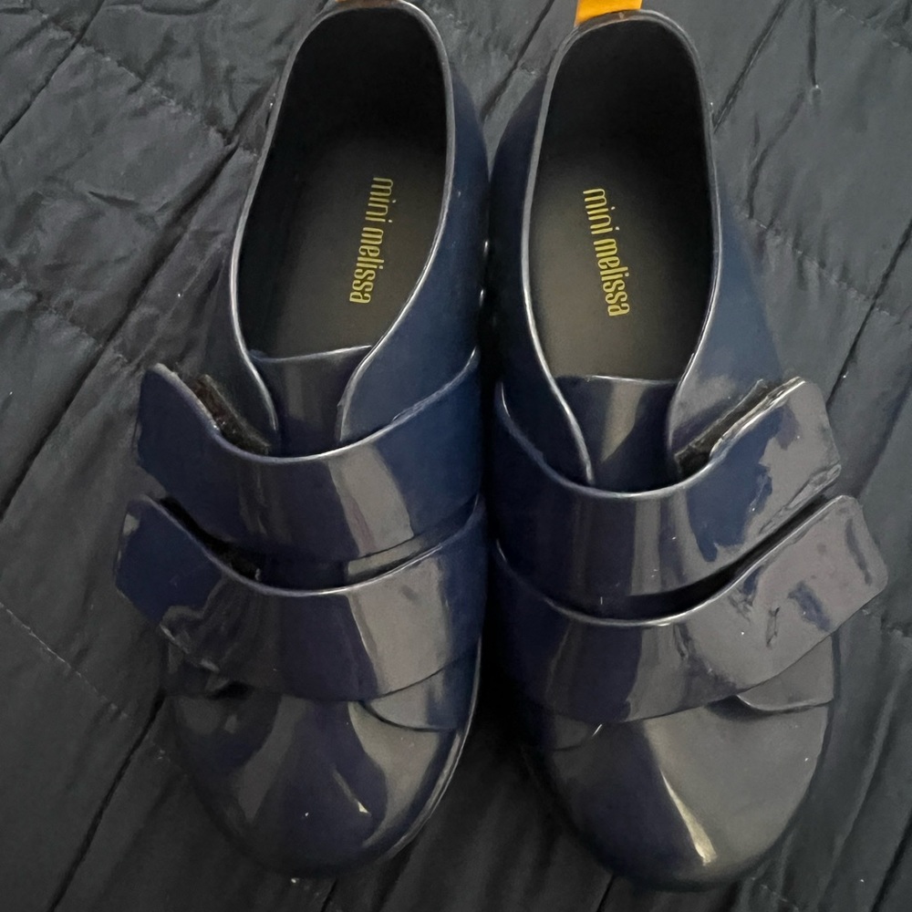 Mini Melissa Glossy Dark Blue Shoes
